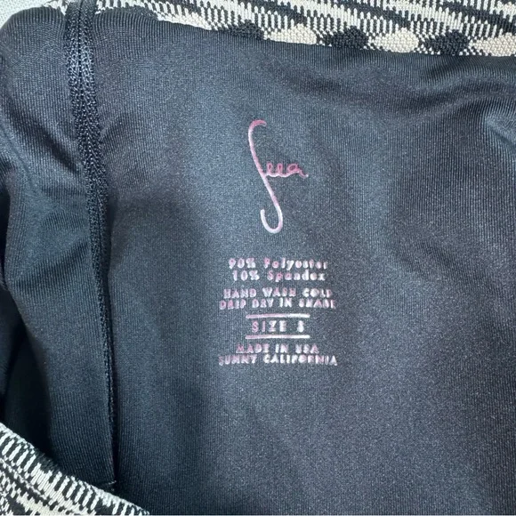 Seea Georgia Bikini Set Top Medium & High Waisted Bottoms Small in Aries Print - Picture 10 of 16